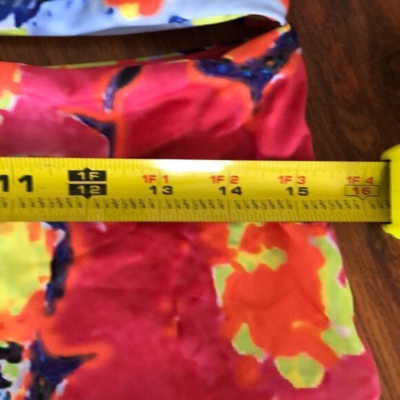 NEW Floral abstract, high waisted, bikini set￼ L - Picture 4 of 6